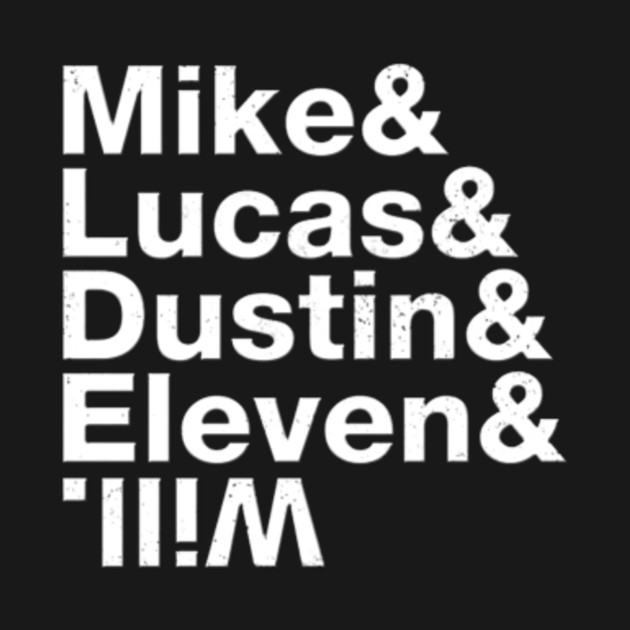Mike Lucas Dustin Eleven Will Upside Down Stand Out Kids