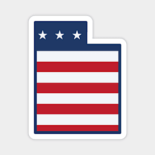 Stars and Stripes Utah Magnet