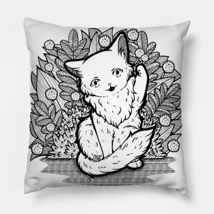 Kitty Final Boss Illustration Pillow