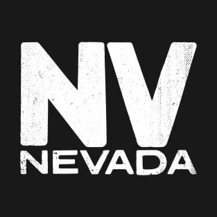 NV Nevada State Vintage Typography T-Shirt