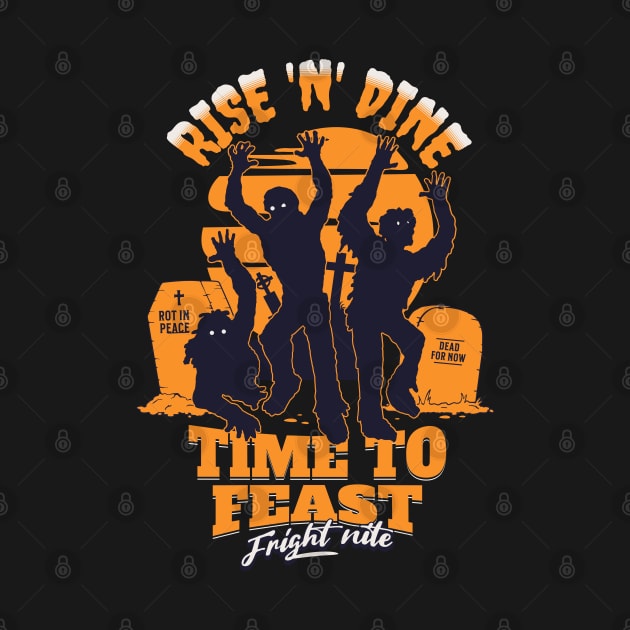 Rise 'n' dine; Halloween; spooky; zombies; dead; graves; scary; fright night; horror; cemetary; by Be my good time