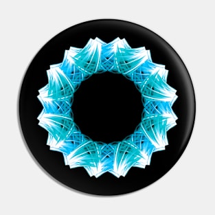 Blue mandala Pin