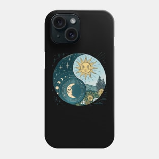 Yin Yang Sun and Moon Celestial Harmony Phone Case