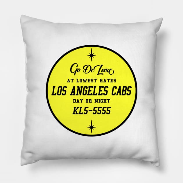 Los Angeles Cabs Pillow by Vandalay Industries