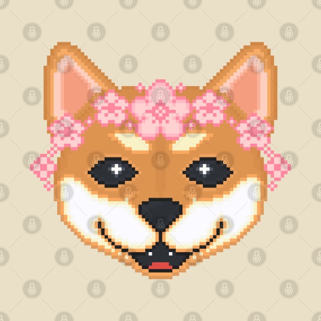 Kopie von Shiba Inu Pixel Art by AlleenasPixels