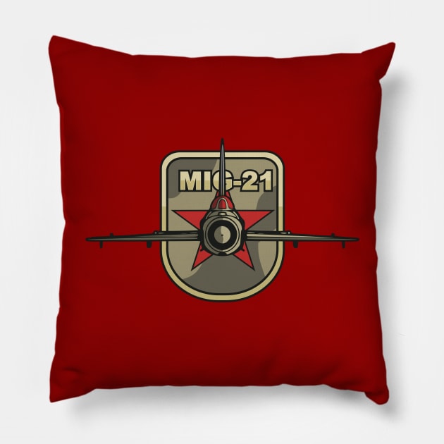 Mig-21 Patch Pillow by TCP