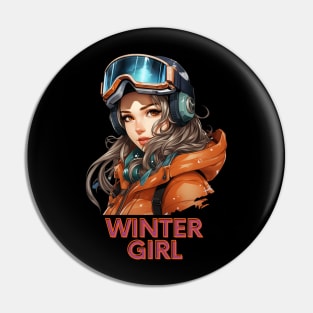 Winter Girl Pin