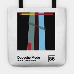 Black Celebration / Minimal Style Graphic Artwork Design Tote