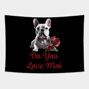 Vday French Bulldog Tapestry