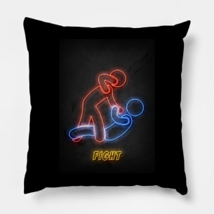 Fight Neon Pillow