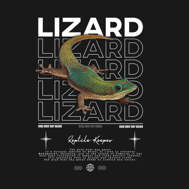 Phelsuma laticauda Day Gecko Streetwear Lizard Keeper by JRRTS Designs