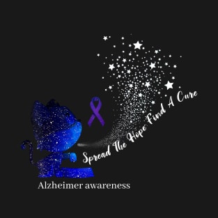 Alzheimer Awareness Spread The Hope Find A Cure Gift T-Shirt