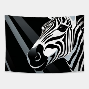 Zebra Minimalistic Picture Tapestry