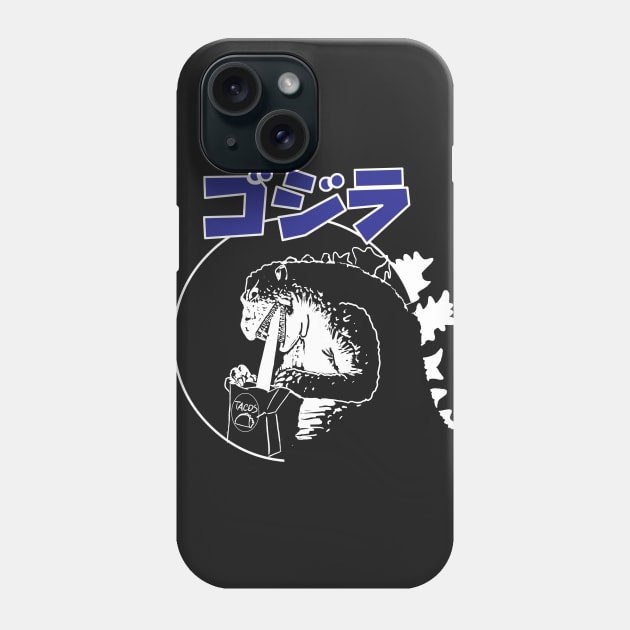 Godzilla Loves his Tacos! Phone Case by DrMadness