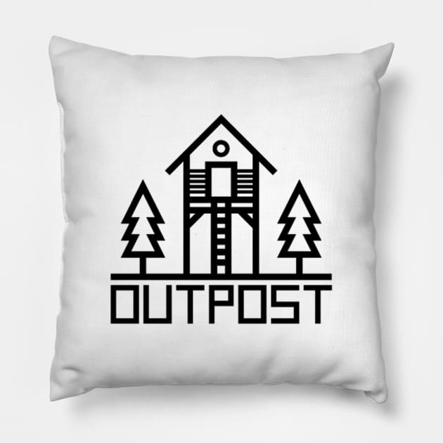 Outpost Clipart Pillow by AustralianMate