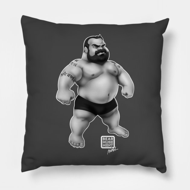 Metal Bob! Pillow by BEarMUSEMENT