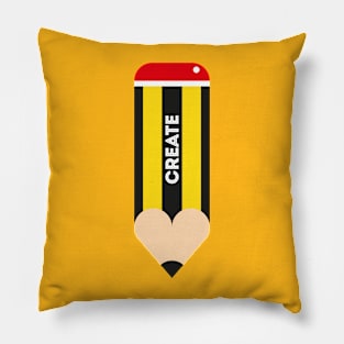 I love create. Tshirt for designers Pillow