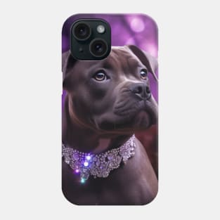 Staffy Puppy In Forest Phone Case