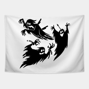 Spooky Scary Ghosts Tapestry