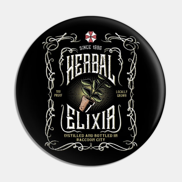 Herbal Elixir Pin by tealerdesigns