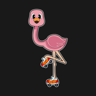 Flamingo Inline skating Roller skates T-Shirt