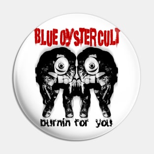 Blue oyter cult Pin