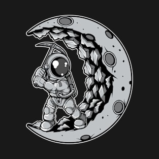 Astronaut Moon Digger T-Shirt