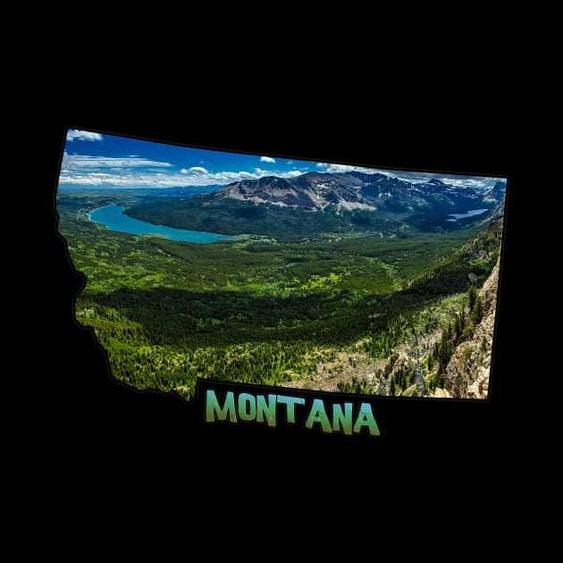 Montana State Outline (Glacier National Park) by gorff