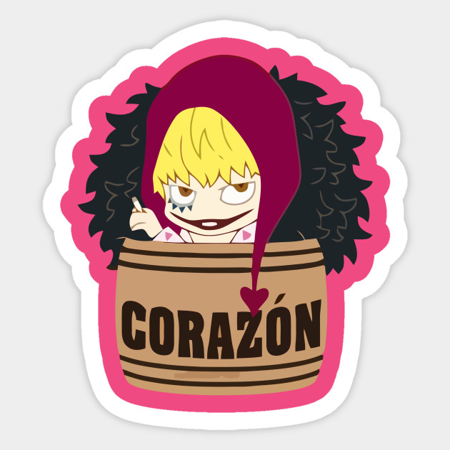 One Piece Corazon Corazon Sticker Teepublic Au