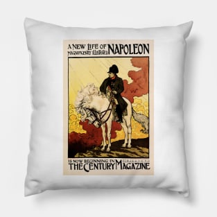 THE CENTURY MAGAZINE New Life Of Napoleon Vintage Magazine Cover Advert Pillow