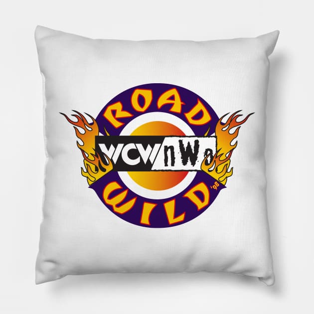 WCW Road Wild 98 Pillow by Authentic Vintage Designs