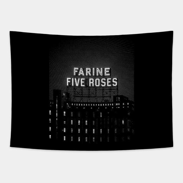 Farine Five Roses Monochrome Tapestry by TKL