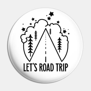 Let's Road Trip Pin