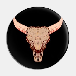 Bull Skull Pin