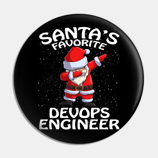 Santas Favorite Devops Engineer Christmas Pin by intelus