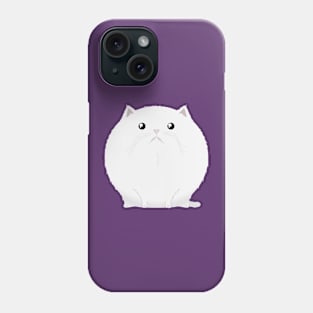 Sfurical round snowball cat Phone Case