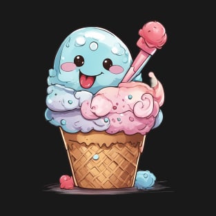 Ice Cream Emoji T-Shirt