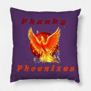 Phunky Phoenixes Logo T-shirt Pillow