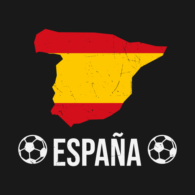 España Soccer Map National Team Fan Football by Foxxy Merch