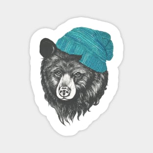 Bear in Blue Magnet