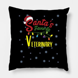 Santas Favorite Veterinary Christmas xmas Gift Pillow