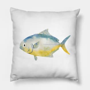 Little Blue Yellow Fish Pillow