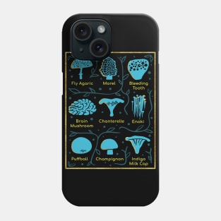Types of Mushrooms Phone Case