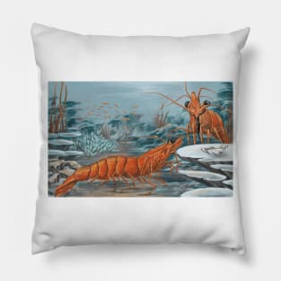 Shrimp date Pillow