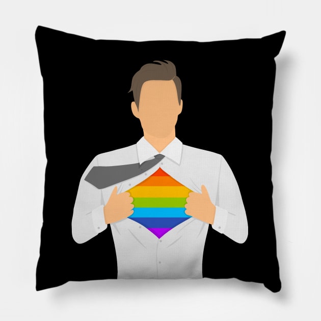 Proud gay Pillow by valentinahramov