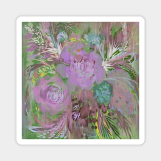 Abstract Floral collection Magnet