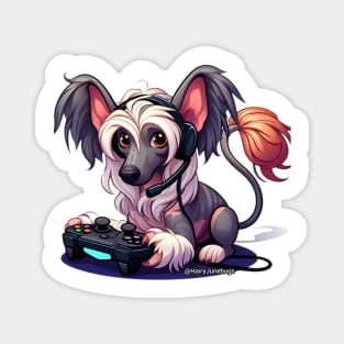 Chinese Crested Gamer Magnet