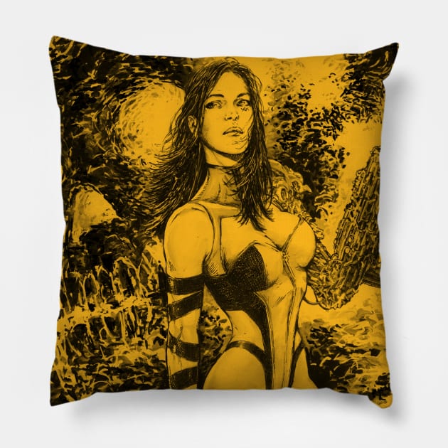 Riotshell Range 3 Pillow by nicitadesigns