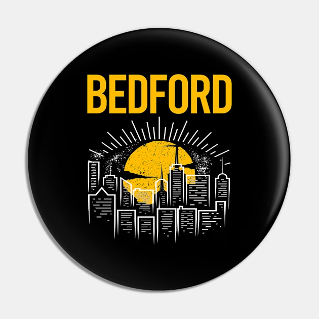 Yellow Moon Belleville Pin by flaskoverhand