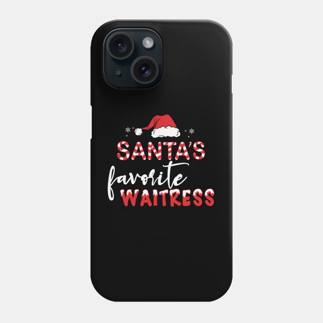 Santa's Favorite waitress Phone Case by MZeeDesigns